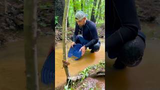 Gold Panning New Ground For Placer Gold Deposits Gold Prospecting NC [upl. by Heddy]