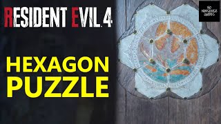 Resident Evil 4 Hexagon Puzzle Solution  RE4 Remake Stone Pedestal [upl. by Rephotsirhc]