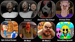 Incredibox SprunkiGrannyGranny Chapter TwoGranny 3Grumpy GranEscape SchoolMr MeatMr Meat 2 [upl. by Pascale522]