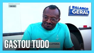 Homem que ganhou R 30 milhões na loteria ganha vida como flanelinha [upl. by Dav]