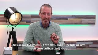 Gehoorapparaat batterij leeg of niet Controleer het met een eenvoudige test [upl. by Eeimaj]