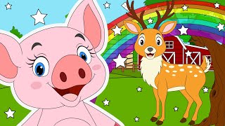 Old MacDonald Had A Farm  Peek a Boo  Nursery Rhymes amp Kids Songs  Baby Songs [upl. by Onaivatco]