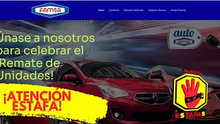 REMATE DE AUTOS FAMSA ¡CUIDADO ESTAFA rematedeautosfamsacom [upl. by Enilauqcaj162]