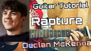 Rapture  Declan McKenna Guitar Tutorial  How to play chords [upl. by Riancho]