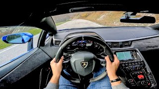 Lamborghini Aventador Ultimae POV Test Drive  Insane V12 Sound amp FLAMES 🔥🔥🔥 [upl. by Ayela]