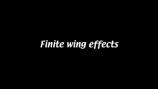 Finite wing effects Aerodynamics 15 [upl. by Kassaraba]