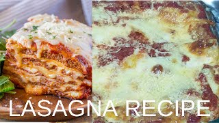 Lasagna Recipe  Cook With Me  Valentines Dinner Ideas [upl. by Nerrot616]