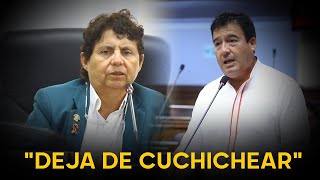 Tensión en el Congreso acusan a Susel Paredes de “estar cuchicheando” mientras otros hablan [upl. by Aspa]