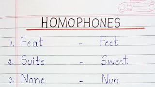 Homophones  50 Homophones [upl. by Cecil]