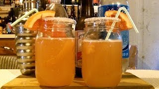 How To Make A Grapefruit Radler Shandy Beer Cocktail RECIPE INCLUDED DJs BrewTube [upl. by Gillett110]