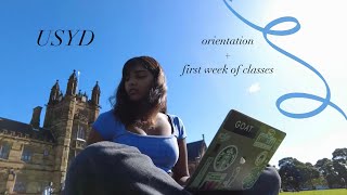 orientation amp first week of classes at USYD vlog [upl. by Hickie565]