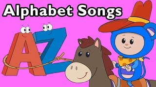 Alphabet Roundup and More ABC Songs  Nursery Rhymes from Mother Goose Club [upl. by Osborn449]