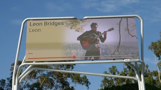 Leon Bridges YouTube Billboard New Album Leon Sunset Blvd Los Angeles California US October 4 2024 [upl. by Viking]