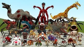 ALL PARASITE MUTANT ANIMALS ZOOCHOSIS in Garrys Mod [upl. by Higginson485]