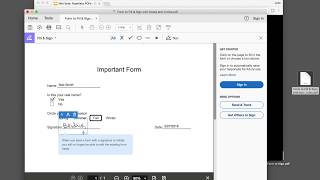 Fill and Sign PDFs on Your Computer with free Adobe Reader DC [upl. by Duwad311]