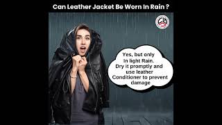 Can You Wear a Leather Jacket in the Rain 🌧️ jacket rain faq [upl. by Sherwood]