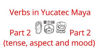 Season 3 Episode 06 Verbs in yucatec Maya Part 2 tense aspect and mood active passive voice [upl. by Pinkerton]