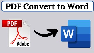 How to Convert PDF to Word  100  Free Trick PDF to Word file 🔥 [upl. by Adaner]