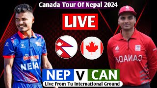 NEPAL VS CANADA 2ND ODI MATCH 2024 LIVE  NEP VS CAN CANADA TOUR OF NEPAL LIVE MATCH [upl. by Llorre]