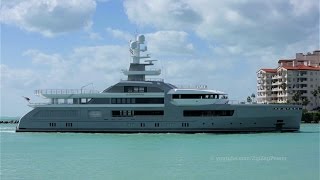 CLOUDBREAK Yacht arrives in Miami  Global Explorer Yacht [upl. by Kcirret]