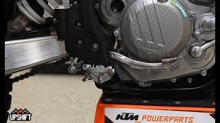 KTM How To Rear Brake Pedal Adjustment [upl. by Ahsiad]