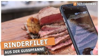 Rinderfilet grillen in der Gusspfanne [upl. by Aneer305]