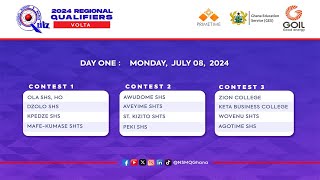 VOLTA amp OTI REGIONAL NSMQ 2024 QUALIFIERS FIXTURES IN GHANA [upl. by Canada]