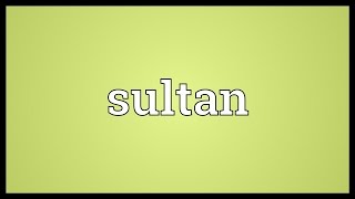 Sultan Meaning [upl. by Yslehc377]