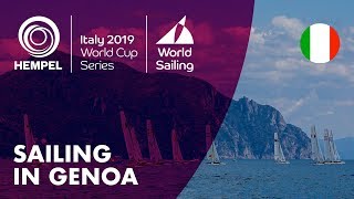 Sailing in Genoa  Hempel World Cup Series Genoa 2019 [upl. by Adrahc]