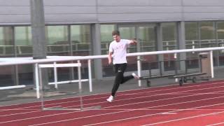 110m hurdles training 15th March 2011 slow mo [upl. by Oidale442]