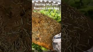 Slow Roasted amp Basted Lamb Leg lambleg homecookedmeals [upl. by Shaff]