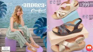 catalogo Andrea CONFORT VERANO 2021 zapatos Andrea 2021 [upl. by Aznofla]