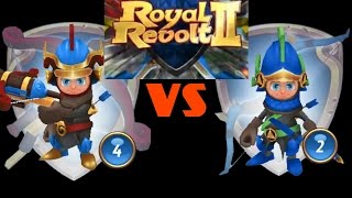 ROYAL REVOLT 2  ARBLASTER vs ARCHER test [upl. by Aivitnahs]