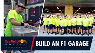 How to build an F1 garage  Red Bull Racing get set up for the Abu Dhabi Grand Prix [upl. by Arelc921]