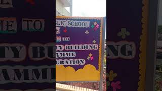 Notice board decoration in school  welcome board decoration  easy method decoration notice board [upl. by Anne-Marie]