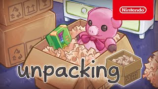 Unpacking  Launch Trailer  Nintendo Switch [upl. by Bundy]