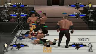 WWE Smackdown vs Raw 2007 Royal Rumble Gameplay on PS4 Pro [upl. by Fidel]