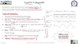 Puducherry University BMPCT304 BIOSIGNALS AND SYSTEMS Module V EEG amp EMG signal Processing [upl. by Seldon]