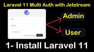 Laravel 11 Multi Authentication with Jetstream  1 Install Laravel 11 [upl. by Odey]