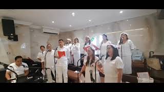 SAYO AMA AMING HANDOG  El Shaddai Sharjah Gospel Choir UAE [upl. by Earla]