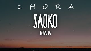 ROSALÍA  SAOKO LetraLyrics 1 HORA [upl. by Enelez]