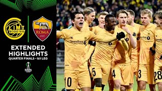 BodøGlimt vs Roma Extended Highlights  UECL Quarter Finals  1st Leg  CBS Sports Golazo Euro… [upl. by Ellezaj387]