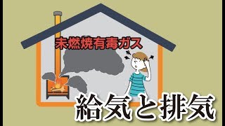 薪ストーブアニメスクール『給気と排気』給気量が「なぜ、足りなくなるの？」 [upl. by Atterbury]