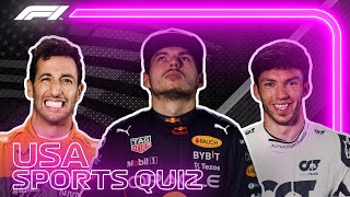 How Well Do F1 Drivers Know US Sports Teams [upl. by Mosera302]