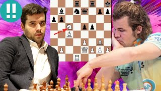 Genial chess game  Ian Nepo vs Magnus Carlsen 7 [upl. by Esened]