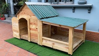 Fun House Design Ideas for Your Pets  How To Building A Warm Dog House  Best Dog Houses For Winter [upl. by Kerin885]