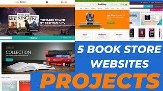 Book Store Website Complete 5 Projects  Responsive Mobile Device  HTML CSS amp JavaScript [upl. by Khichabia]