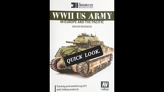 WWII US ARMY IN EUROPE AND THE PACIFIC VALLEJO PAINTING AND WEATHERING BOOK [upl. by Lipscomb]