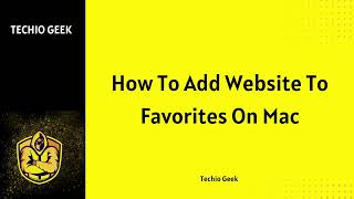 How To Add Website To Favorites On Mac [upl. by Mandeville]