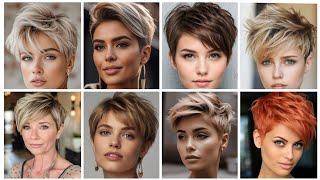 Beautiful Ladies Short HairStyles and Haircuts Ideas 2024 [upl. by Ecnerwaled]